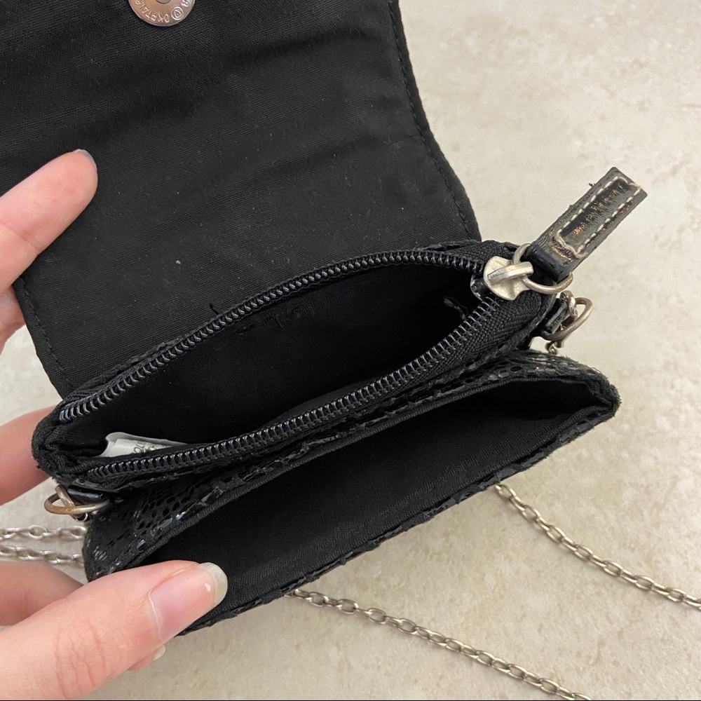 Black Patterned Mini Purse - Picture 5 of 5